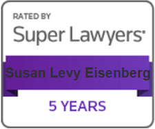 Rated By Super Lawyers | Susan Levy Eisenberg | 5 Years